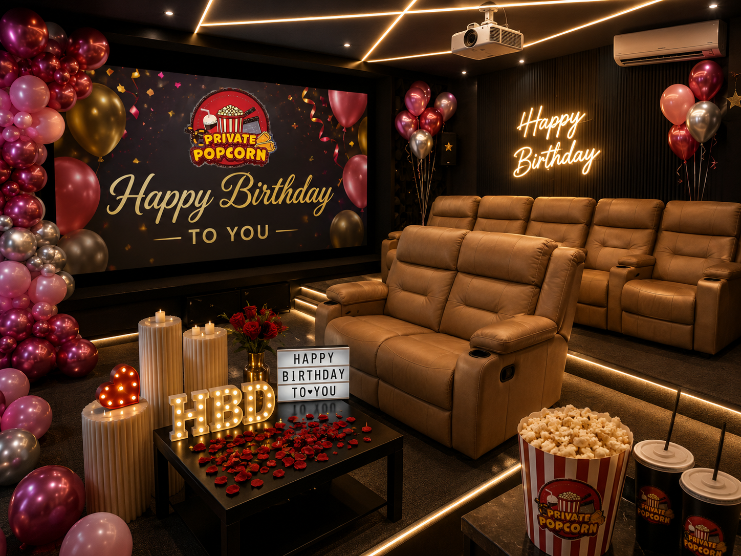 Birthday Decoration Bangalore | Private Theatre Celebrations