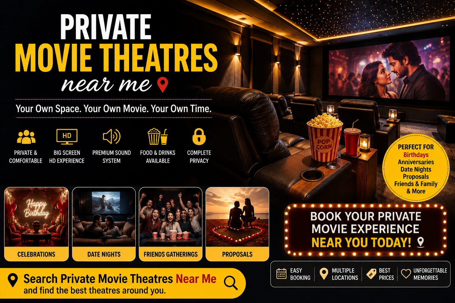 Private Theatre in Bangalore: The Ultimate Guide to Private Movie Theatres Near Me for Every Celebration
