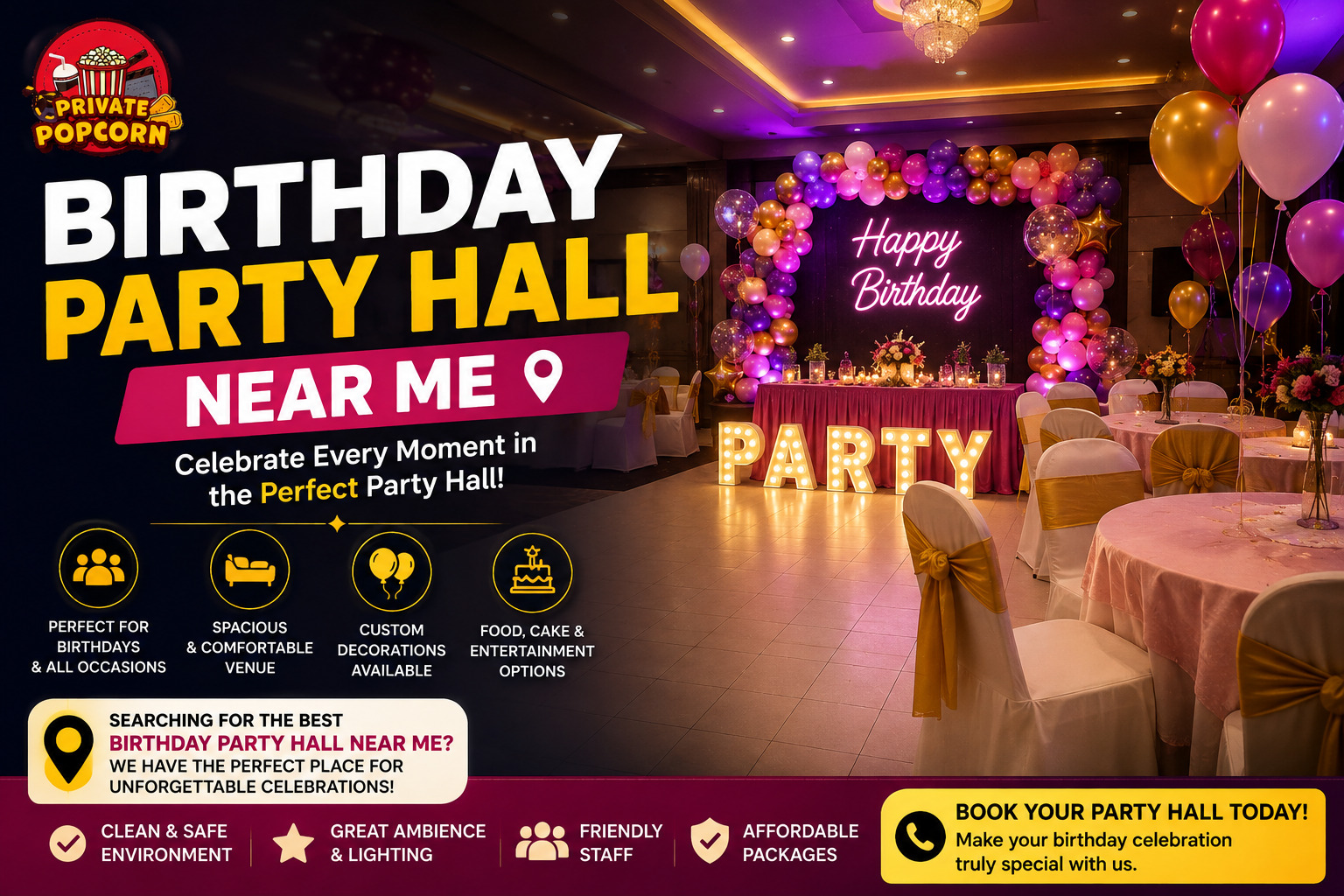 Birthday Party Hall Near Me: How to Choose the Perfect Celebration Venue 