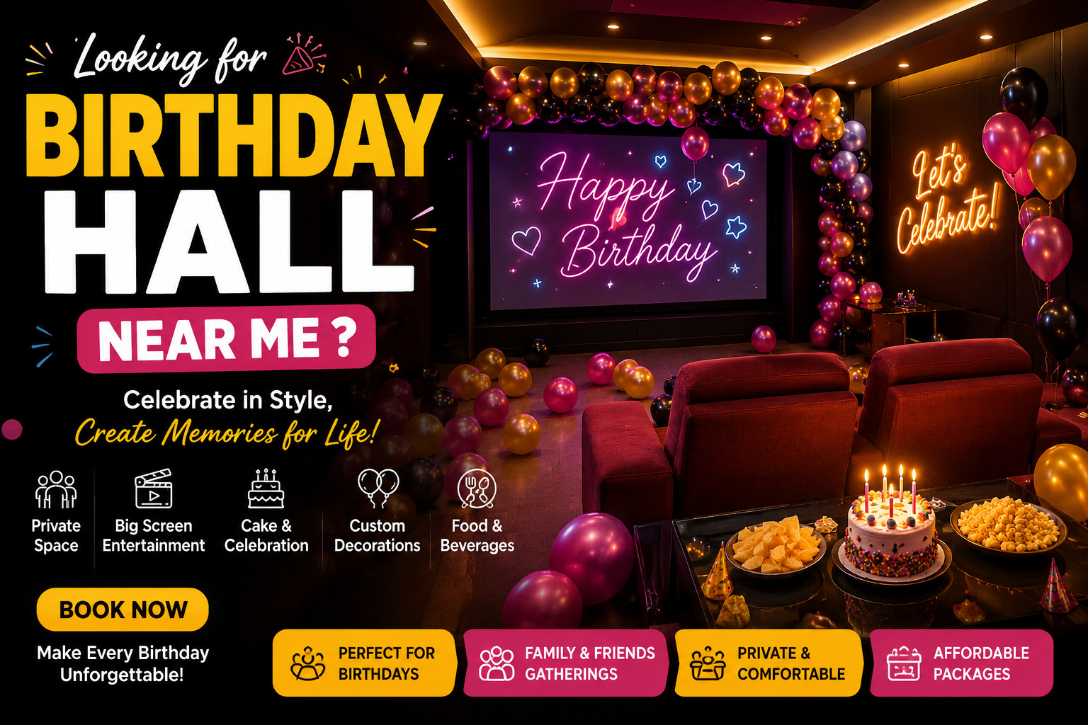 Birthday Hall Near Me: How to Choose the Perfect Party Venue